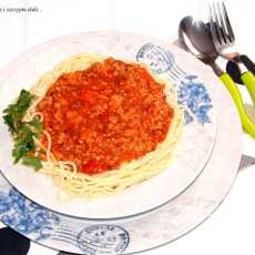 Przepis na Spaghetti z indykiem.