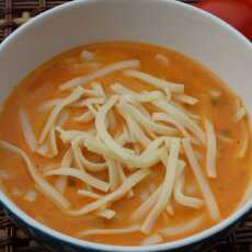 Przepis na Zupa pomidorowa ze świeżych pomidorów z dodatkiem serka mascarpone