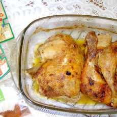 Przepis na Z piekarnika uda kurczaka z czubricą i przyprawą harissa...