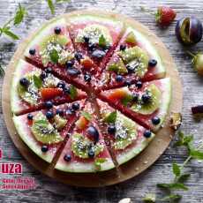 Przepis na Owocowa 'pizza' z arbuza