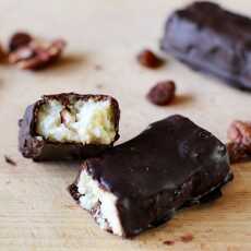 Przepis na Jaglane batony kokosowe w ciemnej czekoladzie