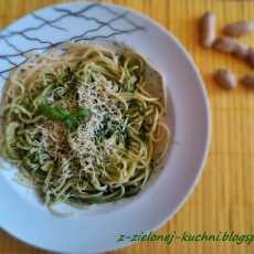 Przepis na Spaghetti z bazyliowo-pietruszkowym pesto