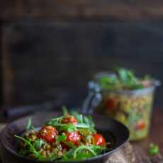 Przepis na SAŁATKA Z ZIAREN ORKISZU W STYLU WŁOSKIM - ITALIAN STYLE FARRO SALAD