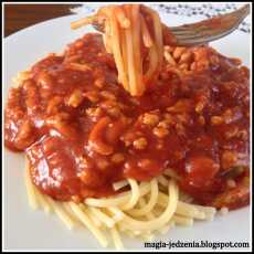Przepis na Proste spaghetti bolognese z ketchupu Kotlin.
