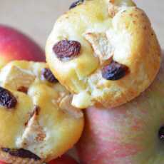 Przepis na Muffinki z jabłkami, rodzynkami i cynamonem