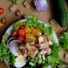 Przepis na Sałatka z wędzoną rybą i jajkiem / Smoked Fish and Egg Salad