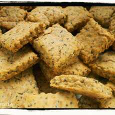 Przepis na Słone ciasteczka z makiem - Salted Poppy Cookies - Biscotti salati al papavero