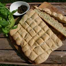 Przepis na Płaski chlebek z pieprzem zielonym