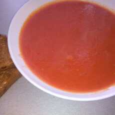 Przepis na Zupa krem z pieczonych pomidorów i papryki