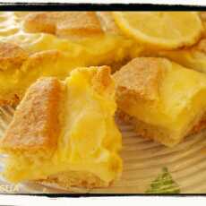 Przepis na Ciasto cytrynowe z budyniem cytrynowym - Lemon Custard Pie Recipe - Crostata alla crema di limone