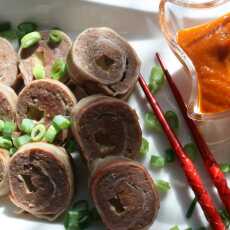 Przepis na SUSHI Z WOŁOWINY I BOCZKU