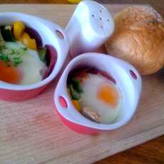 Przepis na Kokilki z warzywami i jajkiem