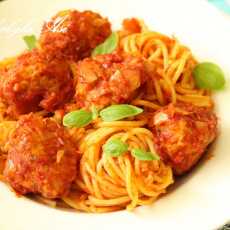 Przepis na Spaghetti z pulpecikami drobiowymi