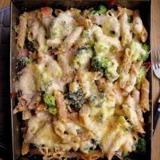 Przepis na Zapiekanka z brokułem i szynką / Broccoli and Ham Pasta Bake