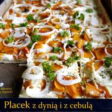 Przepis na Placek z dynią i cebulą - szybki i łatwy