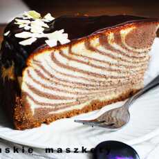 Przepis na Efektowny sernik w paski czyli ciasto zebra