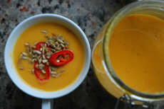 Przepis na Zupa krem z dyni i czerwonej soczewicy