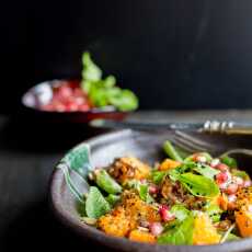 Przepis na SAŁATKA Z PIECZONEJ DYNI - ROASTED PUMPKIN SALAD