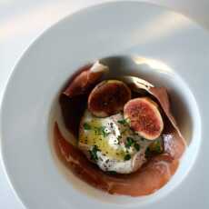 Przepis na Szynka prosciutto z ricottą, figą, oliwą truflową i miodem