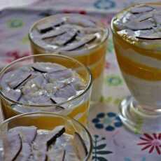 Przepis na Kremowy deser z mango , mascarpone i mlekiem kokosowym