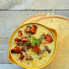 Przepis na Jesienna zupa z kurkami i warzywami 
