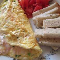 Przepis na Rozpływające sie w ustach omlet z mascarpone 
