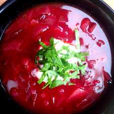 Przepis na Zupa z fioletowych warzyw – a la barszcz ukraiński