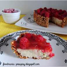 Przepis na LEKKA TARTA Z JAGLANYM KREMEM I GALARETKĄ