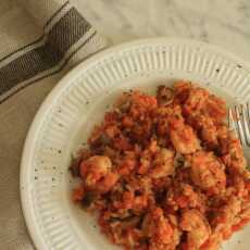 Przepis na Pomidorowe risotto z krewetkami!