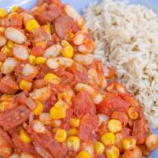 Przepis na Proste chili z chorizo i kukurydzą