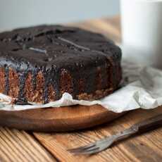 Przepis na Ciasto mocno kakaowe z gruszkami