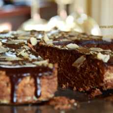 Przepis na Reine de Saba. Glacage au chocolat. Francuskie ciasto czekoladowe w czekoladowo - maślanej polewie.