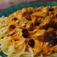 Przepis na Spaghetti z mięsem i cytrynowym mascarpone