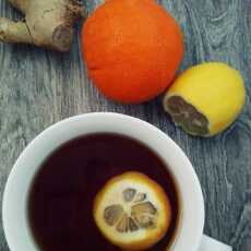 Przepis na Imbirowa herbata z pomarańczami