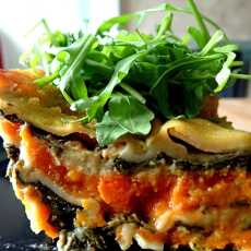 Przepis na Lasagne dyniowo - szpinakowa - zdrowy, warzywny obiad