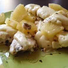 Przepis na Cheshire cheese and pineapple chicken