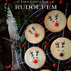 Przepis na Waniliowe kruche ciasteczka z Rudolfem