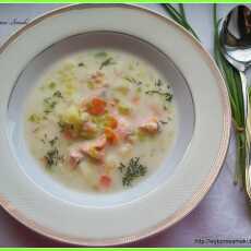 Przepis na Łososiowa zupa z porem