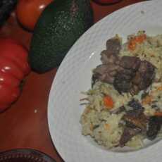 Przepis na Pyszne risotto z warzywami i leśnymi grzybami