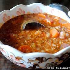 Przepis na Greek Lentil Soup (Fakes) - Grecka zupa z soczewicy