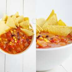 Przepis na Prosta zupa meksykańska z nachosami (6 składników)