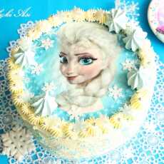 Przepis na Tort Ptasie Mleczko 'Frozen'