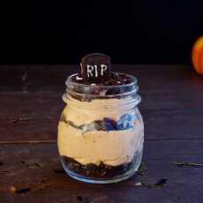 Przepis na Mini serniki dyniowe na zimno + dekoracja halloweenowa