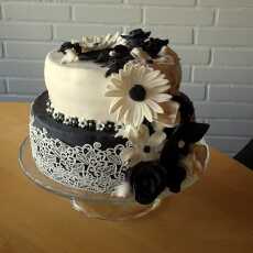 Przepis na Czarno-biały tort na urodziny