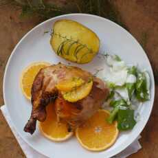 Przepis na Kurczak pieczony w pomarańczach