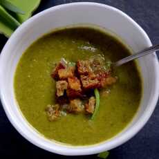 Przepis na Zupa krem z brokułów z grzankami