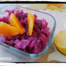 Przepis na Czerwona kapusta w cytrusach - Red Cabbage-Citrus Salad - Insalata di cavolo rosso con agrumi