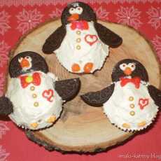 Przepis na Walentynkowe muffinki-pingwinki z oreo i inne cupcakes 