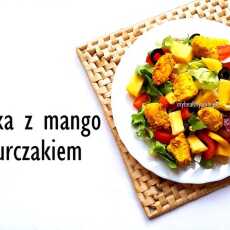 Przepis na Orientalna sałatka z kurczakiem i mango