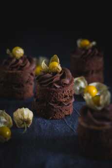 Przepis na Mini torciki czekoladowe, mocno czekoladowe :)